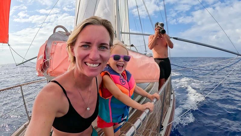 Karin and Brian Trautman, and daughter Sierra, of SV Delos, are collaborating with VETUS to equip their new catamaran, Delos 2.0 photo copyright VETUS taken at  and featuring the Cruising Yacht class