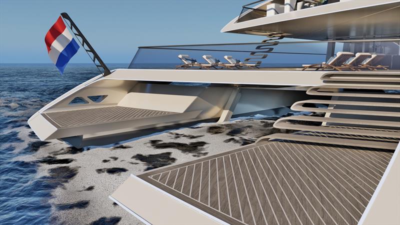 AERA swim platform - photo © Royal Huisman