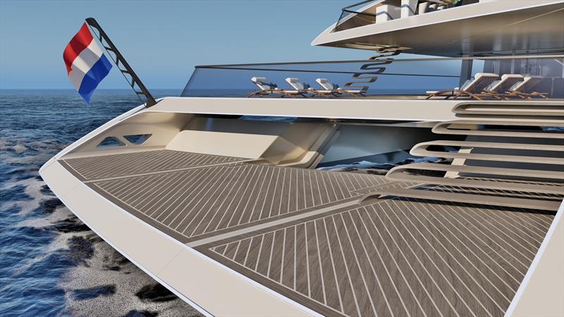 AERA swim platform - photo © Royal Huisman