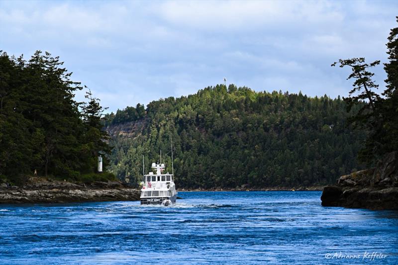 True Grit going through Dodd Narrows - photo © Adrianne Keffeler