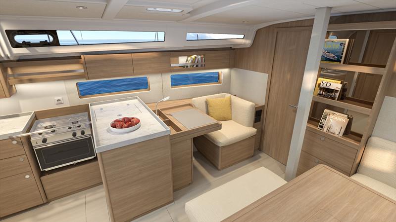 Oceanis 42 renderings photo copyright Beneteau Asia Pacific taken at  and featuring the Cruising Yacht class