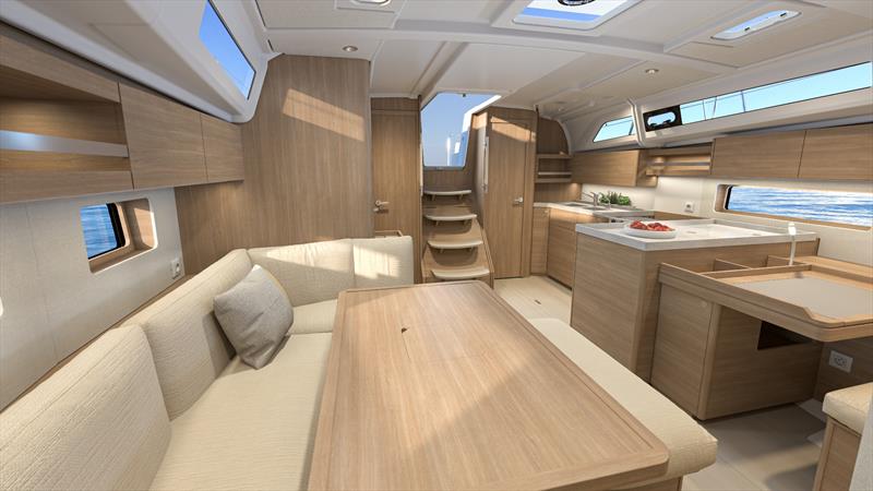 Oceanis 42 renderings photo copyright Beneteau Asia Pacific taken at  and featuring the Cruising Yacht class