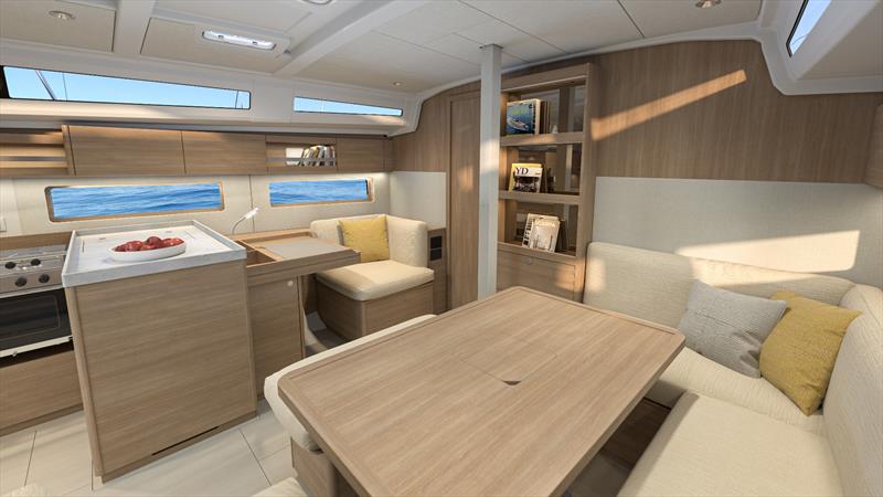 Oceanis 42 renderings photo copyright Beneteau Asia Pacific taken at  and featuring the Cruising Yacht class