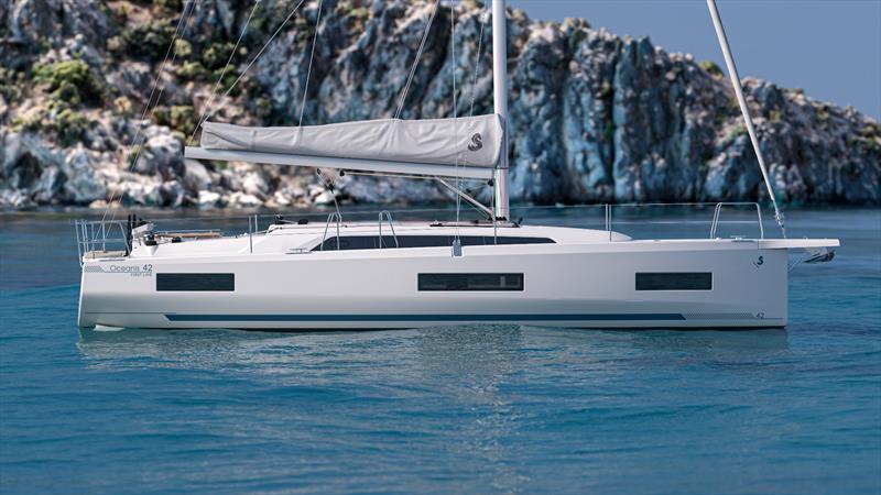 Oceanis 42 renderings photo copyright Beneteau Asia Pacific taken at  and featuring the Cruising Yacht class