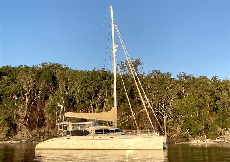 SV Songline anchored - photo © Leanne Hembrow
