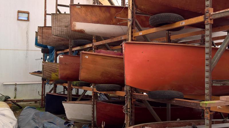 Viewed from the bow, the collection looks impressive, with an number of attractive dinghies to tempt the buyer photo copyright A. Dron taken at  and featuring the Classic & Vintage Dinghy class