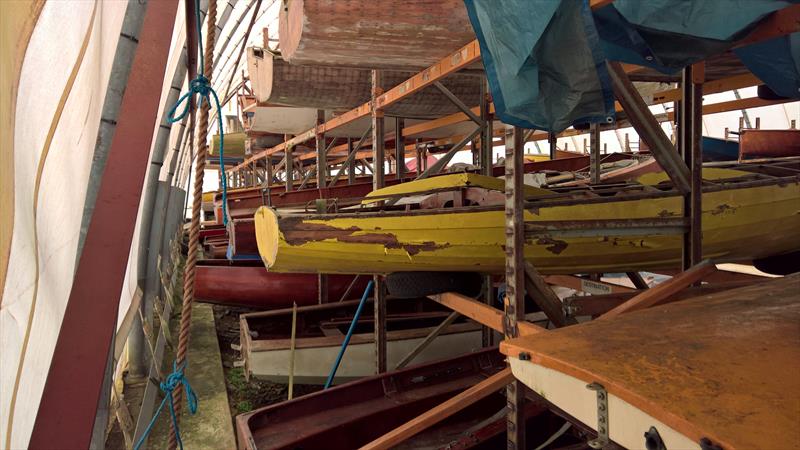 Many of the boats are in need of far more than mere cosmetic restoration with a sad group of the boats needing total rebuilds photo copyright A. Dron taken at  and featuring the Classic & Vintage Dinghy class