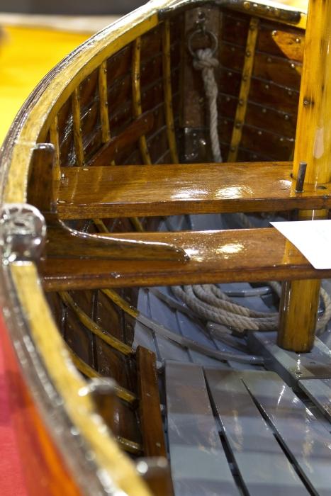 Swallow is ready to sail for the first time since 1974 photo copyright Tom Gruitt taken at  and featuring the Classic & Vintage Dinghy class