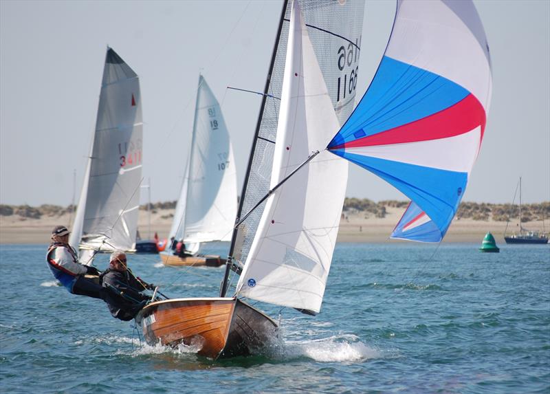 40 years old (the boat, not the helm) but in superb condition and still quick, the Osprey of Mike Murray cuts a dash in the Fast fleet at the Bosham Classic Boat Revival 2018 photo copyright Dougal Henshall taken at Bosham Sailing Club and featuring the Classic & Vintage Dinghy class