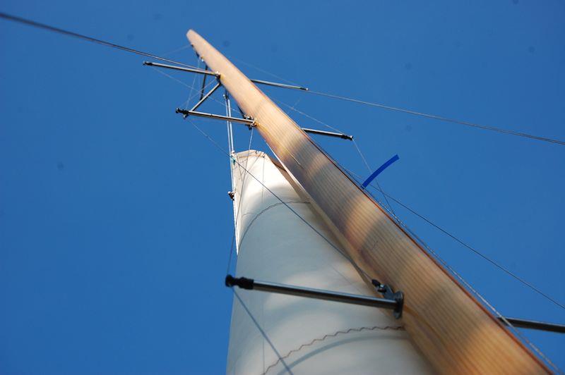 The rig on an International 14 of this era is a work of art in itself! Collars made the spar, which was then fitted out in keeping with rigs of that era by Simon Hipkin's team photo copyright David Henshall taken at Waveney & Oulton Broad Yacht Club and featuring the Classic & Vintage Dinghy class