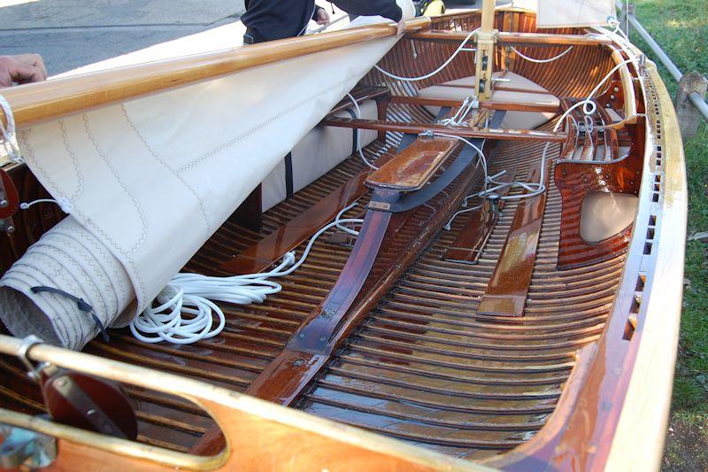 International 14 'Nimbus' - Reducing clutter and weight in the hull took place in the late 1940s, as John Westell made the boat competitive again photo copyright David Henshall taken at Waveney & Oulton Broad Yacht Club and featuring the Classic & Vintage Dinghy class