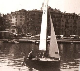 Ghost 21, sailing on Lake Geneva. Have you seen it since? photo copyright Unknown taken at Lake Geneva Yacht Club and featuring the Classic & Vintage Dinghy class