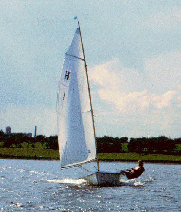 The Harrier was another established class that would be displaced by the arrival of the Laser (40  years later the concept would re-emerge as the delightful Hadron H2) photo copyright Keith Callaghan taken at Rutland Sailing Club and featuring the Classic & Vintage Dinghy class