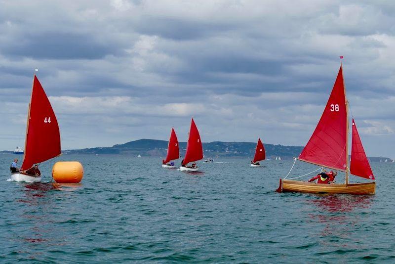 Myth class dinghies racing in the Volvo Dun Laoghaire Regatta  photo copyright TBSC taken at Trearddur Bay Sailing Club and featuring the Classic & Vintage Dinghy class