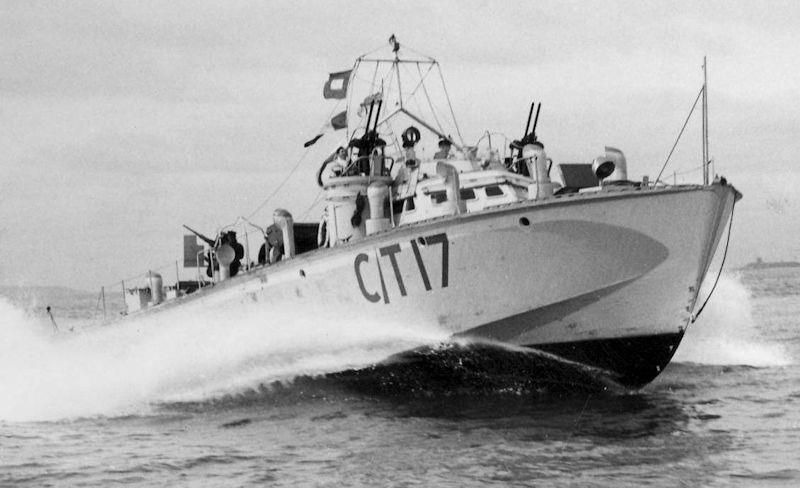 A Motor Gun Boat (MGB) working up to speed in the Solent photo copyright Currey Family taken at  and featuring the Classic & Vintage Dinghy class