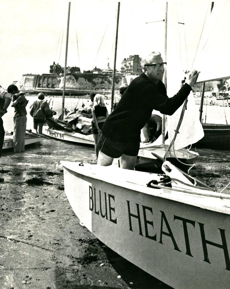 Sir Edward Heath rigging Blue Heather at Broadstairs in 1967 photo copyright The Sir Edward Heath Charitable Foundation taken at Broadstairs Sailing Club and featuring the Classic & Vintage Dinghy class