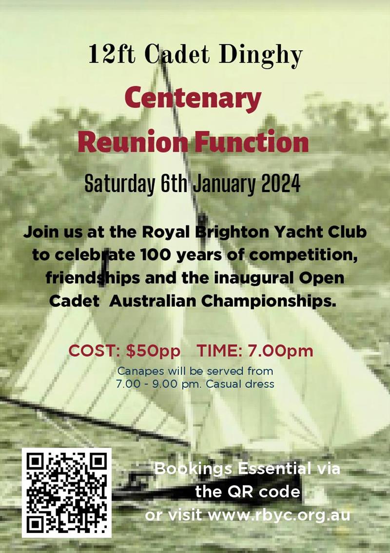 Royal Brighton Yacht Club will be hosting the inaugural Cadet Dinghy Open Australian Championships - photo © Royal Brighton Yacht Club