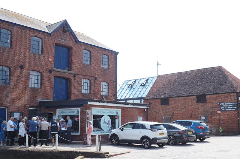 100 Years of Jack Chippendale celebrated at Fareham - dinghies used to exit those upper doors photo copyright Dougal Henshall taken at Fareham Sailing and Motor Boat Club and featuring the Classic & Vintage Dinghy class