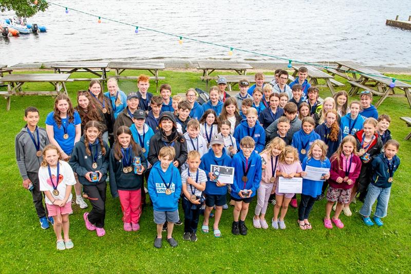Prizewinners - North Region Youth & Junior Championship 2025 at Ullswater photo copyright Dave Wood  taken at Ullswater Yacht Club and featuring the Classic & Vintage Dinghy class