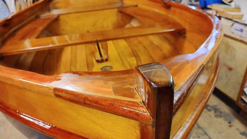 Wooden boat stage photo copyright Southampton International Boat Show taken at  and featuring the Classic & Vintage Dinghy class