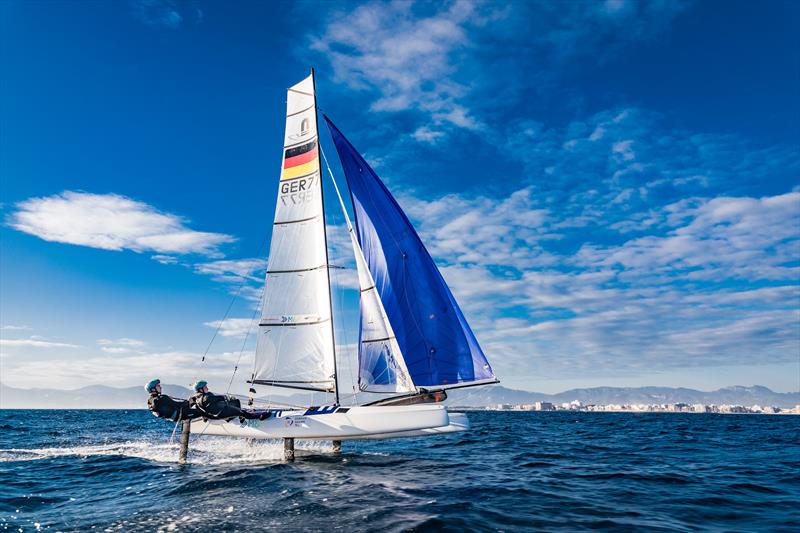 German Nacra 17 Sailors training with Cyclops Sensors - photo © DSV Lars Wehrmann 