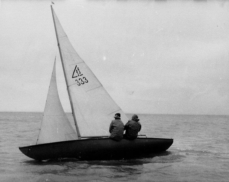 Uffa Fox sailing his iconic Flying 15, photo courtesy of Mike Dixon, great nephew of Uffa Fox - photo © Mike Dixon