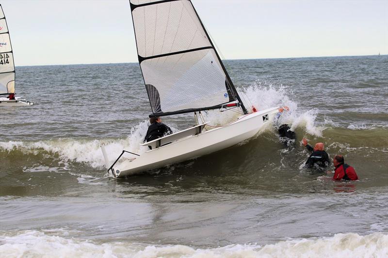 Launching during the D-One Nationals at Gorleston - photo © Chris Sallis / GYGSC