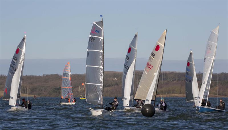 GJW Direct SailJuice Winter Series Tiger Trophy at Rutland photo copyright Tim Olin / www.olinphoto.co.uk taken at Rutland Sailing Club and featuring the D-One class