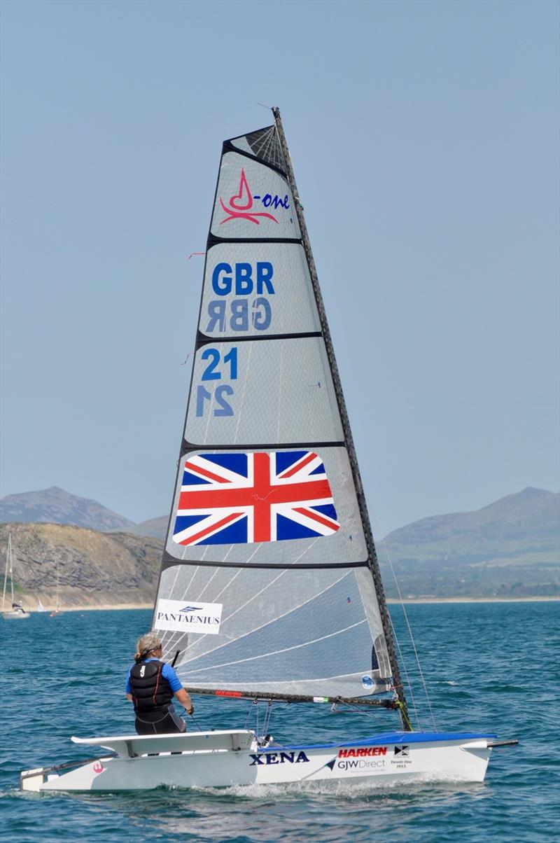 GJW Direct Abersoch Dinghy Week 2019 photo copyright Adam Collinson taken at South Caernarvonshire Yacht Club and featuring the D-One class