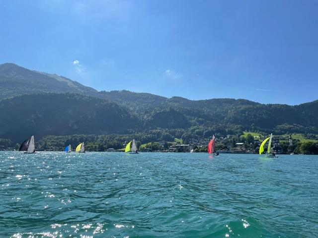 Devoti D-Ones in Wolfgangsee photo copyright Adela Czerna taken at Union Yacht Club Wolfgangsee and featuring the D-One class