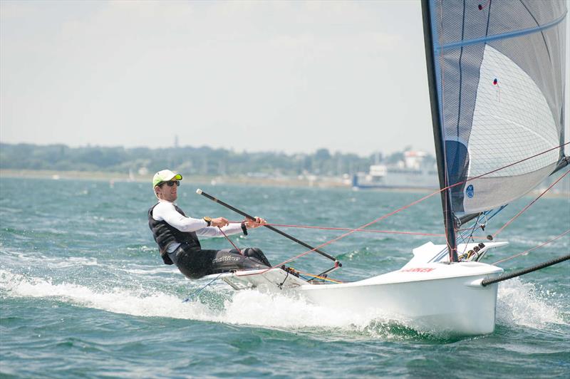 Nick Craig wins the 2018 D-One British Open National Championships at Lymington photo copyright Peter Fothergill / www.fothergillphotography.com taken at Lymington Town Sailing Club and featuring the D-One class