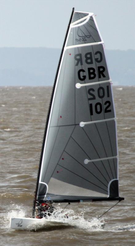 Robin Goff's new D-Zero during the Autumn Trophy at Clevedon SC photo copyright A Willcocks taken at Clevedon Sailing Club and featuring the D-Zero class