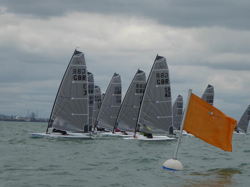 Busy start lines at the Suntouched D-Zero Nationals photo copyright Wendy Horton taken at Calshot Sailing Club and featuring the D-Zero class