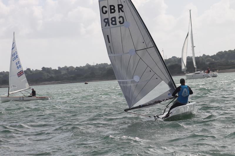 Ian Morgan during the Battle of the Classes at the 2016 Southampton Boat Show photo copyright SailRacer taken at  and featuring the D-Zero class