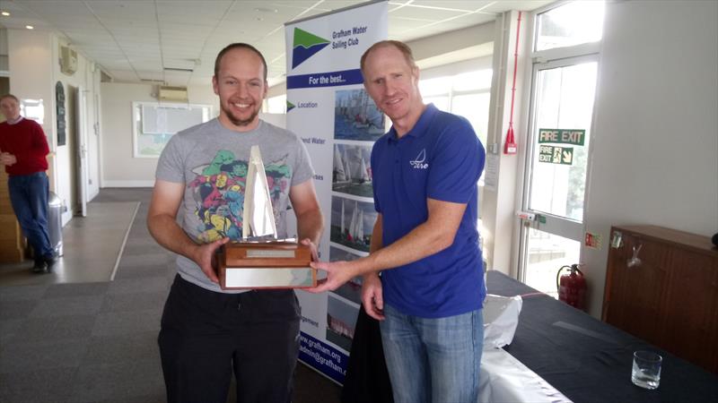 Ian Morgan wins the Dinghy Rope D-Zero Inlands at Grafham - photo © Paul Jefferies