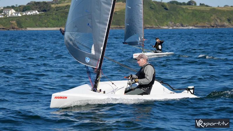 Steve Bolland at the 2018 Harken D-Zero Nationals photo copyright VR Sport Media taken at Mount Batten Centre for Watersports and featuring the D-Zero class