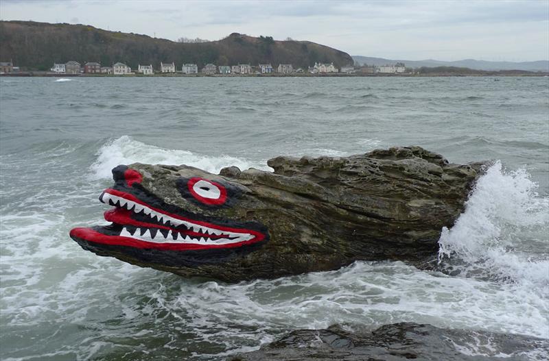 The 4.5-billion-year-old crocodile in Largs - photo © Graeme Phanco