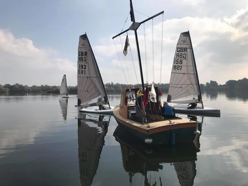 Surrey Copper Distillery D-Zero Open at Hunts photo copyright Adrian Savage taken at Hunts Sailing Club and featuring the D-Zero class