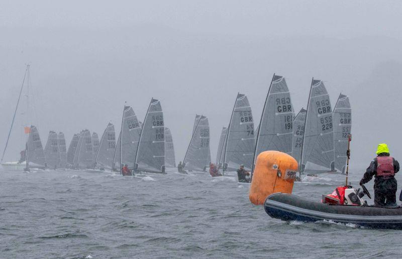 Squally rain on day 2 of the RSK D-Zero National Championship at Largs - photo © Tim Olin / www.olinphoto.co.uk