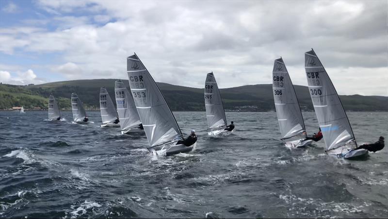 D-Zeros start race 8 during the Noble Marine One Design Regatta at Largs - photo © Robin King