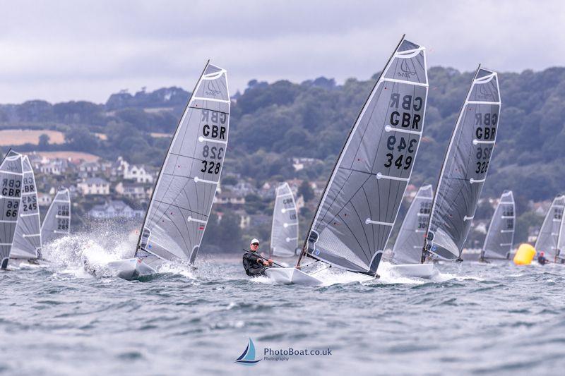 Nick Craig leads the fleet - Barracuda Bay D-Zero Nationals at Brixham photo copyright Georgie Altham / www.facebook.com/galthamphotography taken at Brixham Yacht Club and featuring the D-Zero class