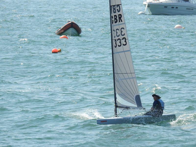 Zippy Zero playing in the waves - Menai Straits Regatta 2022 - photo © Ian Bradley