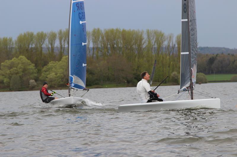 Tim Humphries and Gordon Stewart during the Bough Beech D-Zero Open photo copyright Sarah Seddon taken at Bough Beech Sailing Club and featuring the D-Zero class