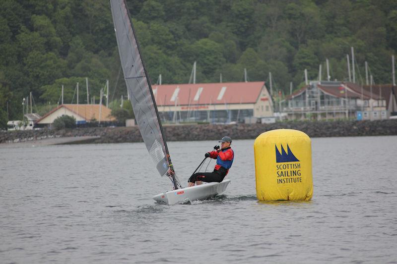 Jon Bassett (D-Zero 306) winning D-Zero at the Harken One Design Regatta at Largs Sailing Club photo copyright Zoe Linton taken at Largs Sailing Club and featuring the D-Zero class