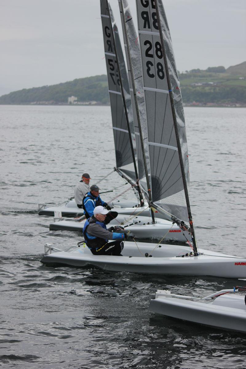 Close Racing in the D-Zero Fleet at the Harken One Design Regatta at Largs Sailing Club photo copyright Zoe Linton taken at Largs Sailing Club and featuring the D-Zero class