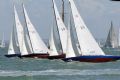 Close tacking up the green on day two of Skandia Cowes Week
