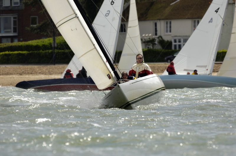 The Daring fleet race off Cowes during the May Bank Holiday photo copyright Rick Tomlinson / www.rick-tomlinson.com taken at  and featuring the Daring class