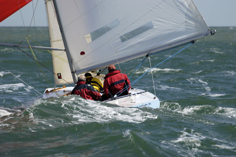 The Daring fleet race off Cowes during the May Bank Holiday photo copyright Rick Tomlinson / www.rick-tomlinson.com taken at  and featuring the Daring class