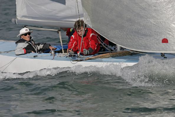 Light winds for the final weekend of the Red Funnel Cowes Keelboat Championship 2007 photo copyright David Harrison / TKZ taken at Royal Ocean Racing Club, Cowes and featuring the Daring class