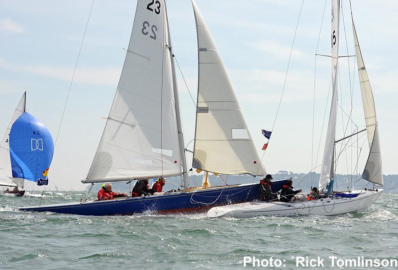 Aberdeen Asset Management Cowes Week day 1 photo copyright Rick Tomlinson / www.rick-tomlinson.com taken at Cowes Combined Clubs and featuring the Daring class